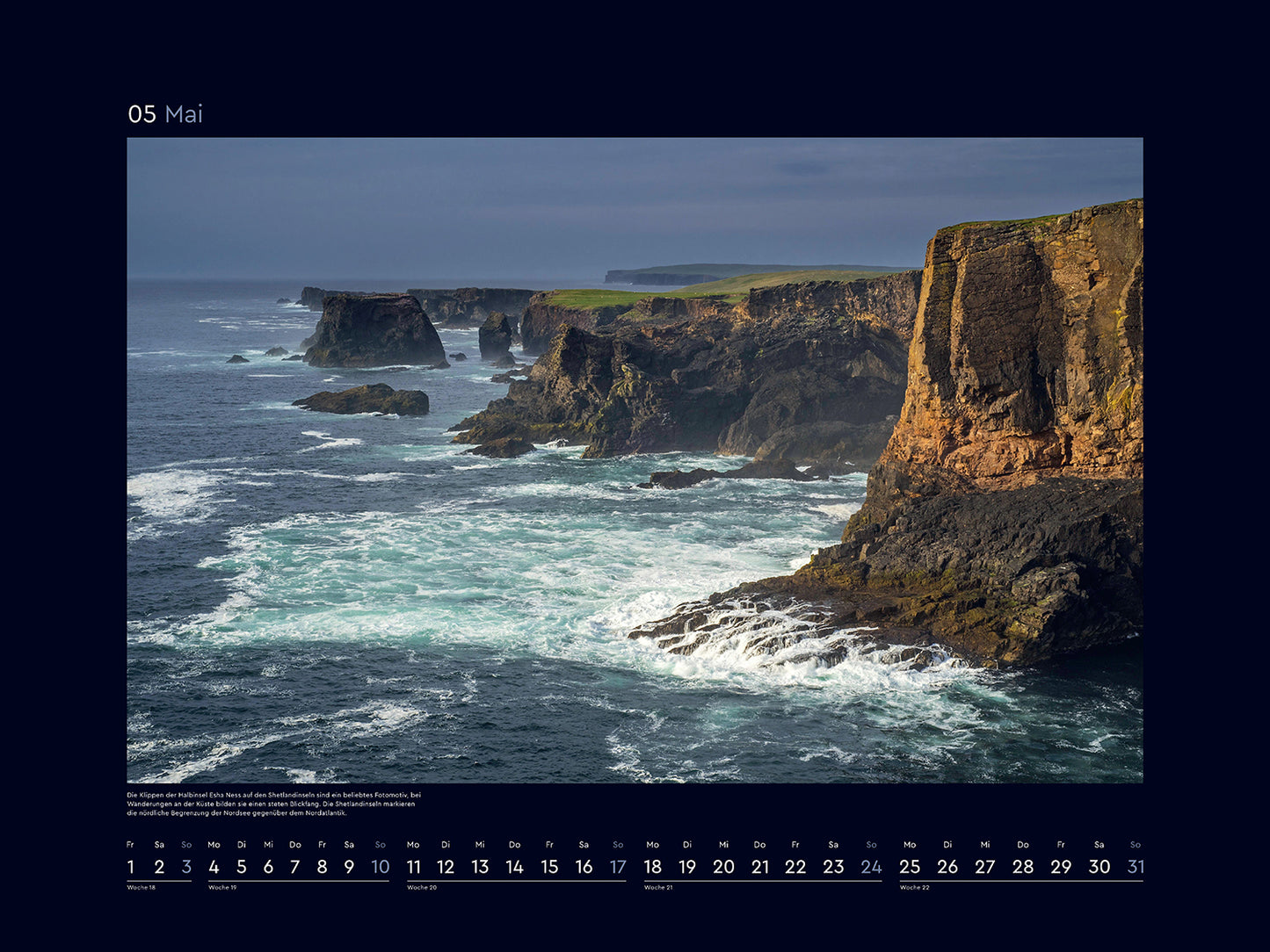 Wilde Nordsee - Wandkalender 2026 - 60 x 45 cm - Kunth Verlag