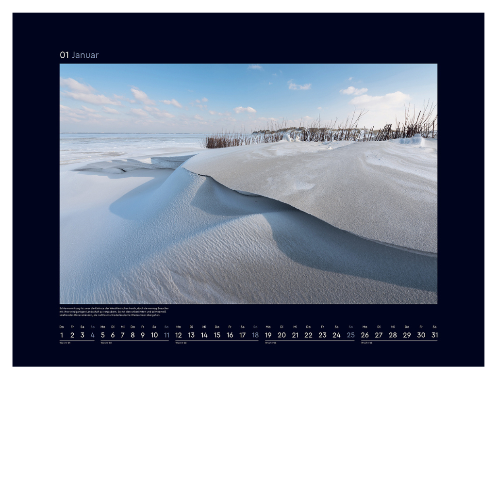 Wilde Nordsee - Wandkalender 2026 - 60 x 45 cm - Kunth Verlag