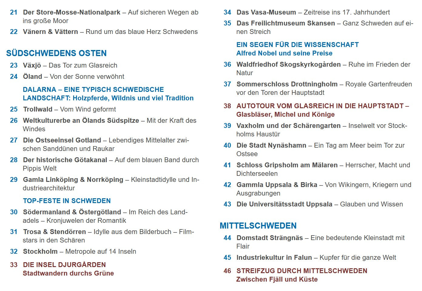 Das Reisebuch Schweden