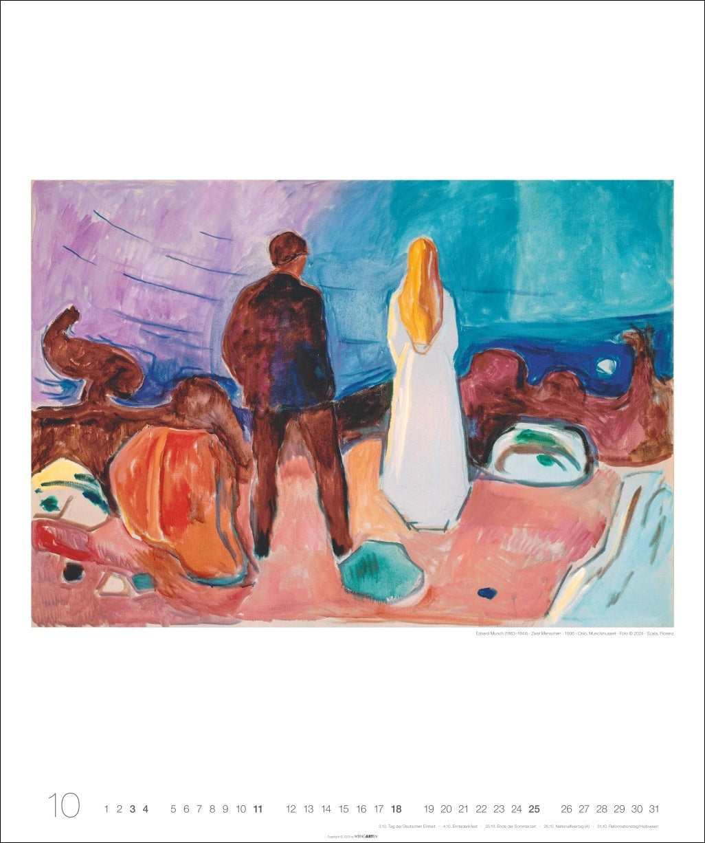 Edvard Munch - Wall Calendar 2026 - 55 x 46 cm - Weingarten Art Publishers