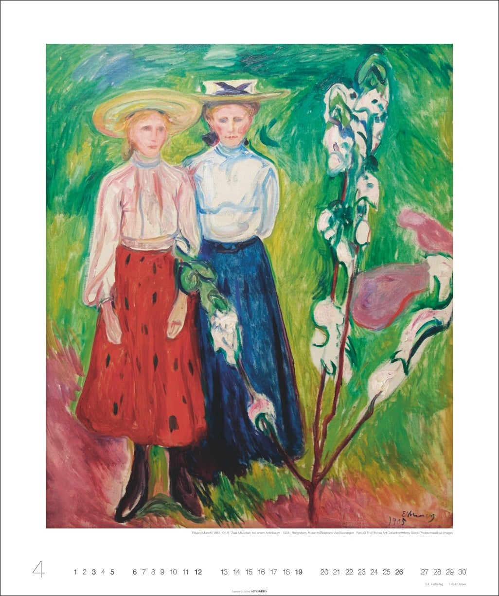Edvard Munch - Wall Calendar 2026 - 55 x 46 cm - Weingarten Art Publishers