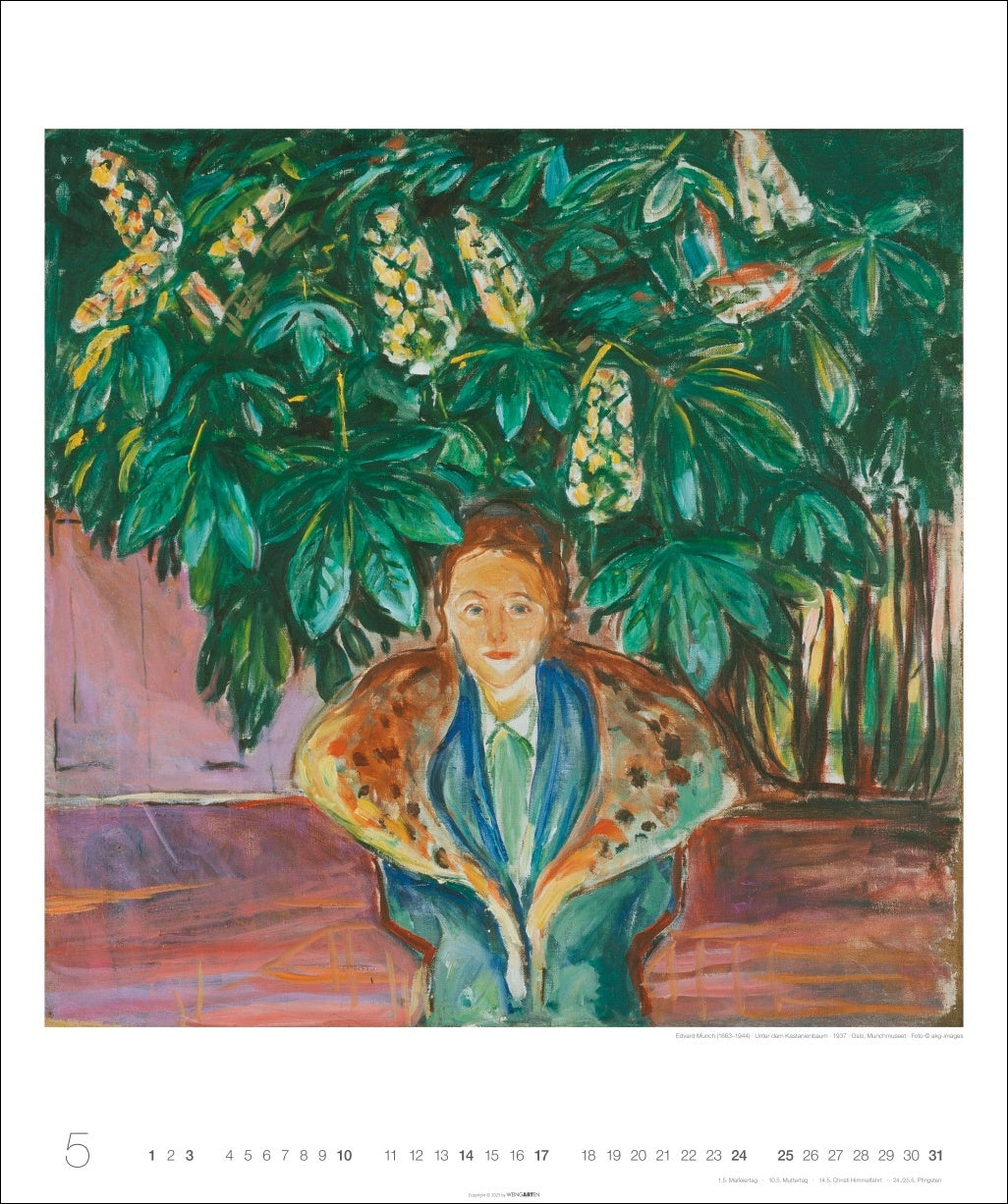 Edvard Munch - Wall Calendar 2026 - 55 x 46 cm - Weingarten Art Publishers