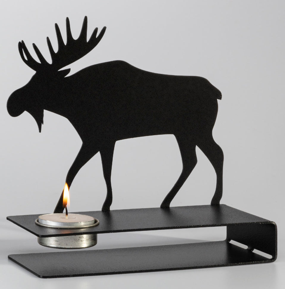 Elk candle holder - metal