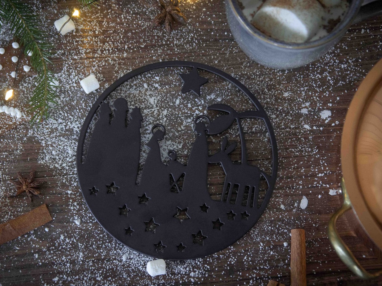 Untersetzer Weihnachtskrippe