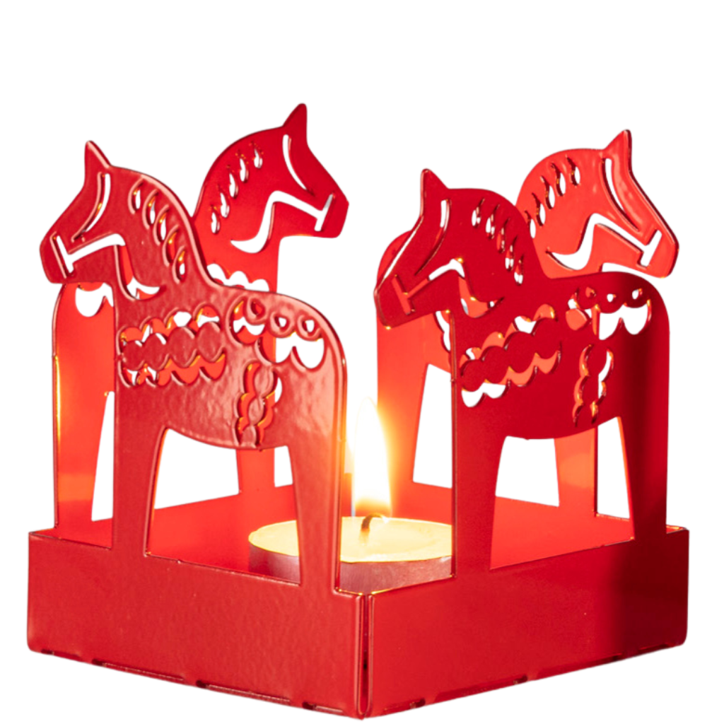 Dala horse square - metal