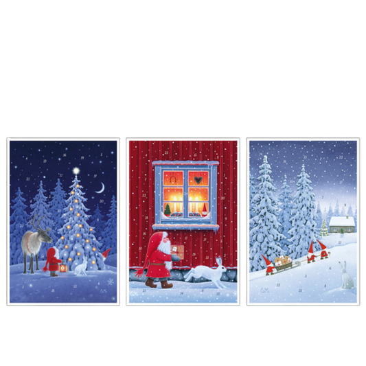God Jul - Advent calendar cards