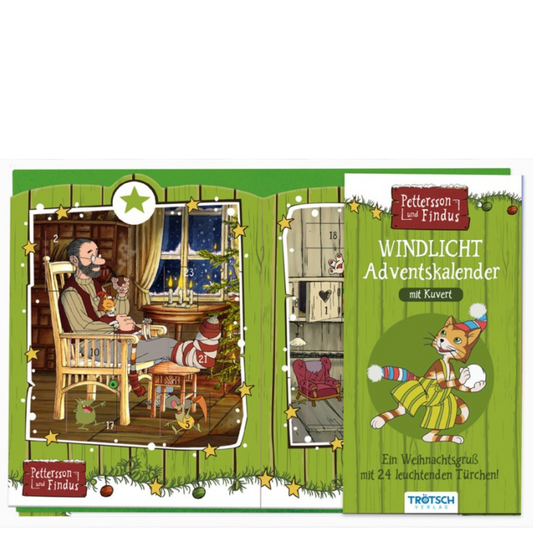 Pettersson & Findus - Windlicht-Adventskalender