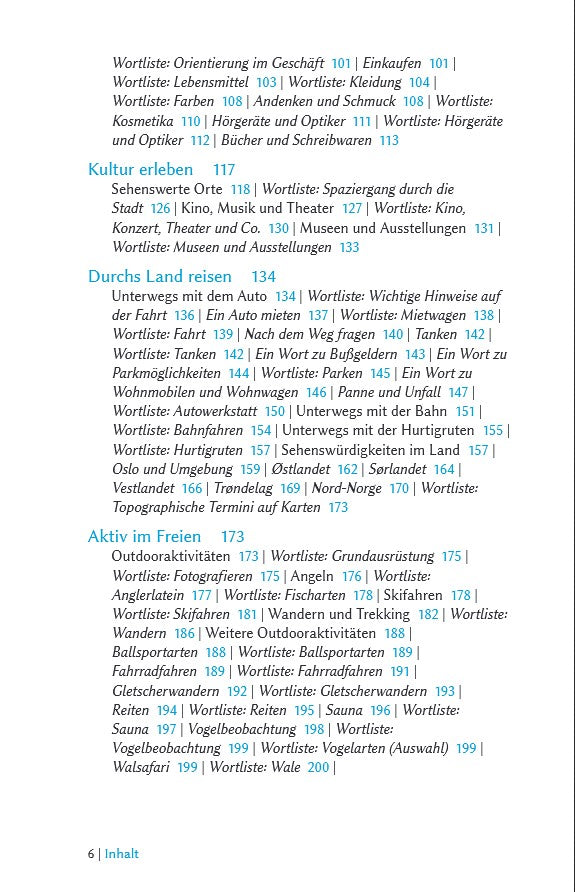 Norwegian language travel guide