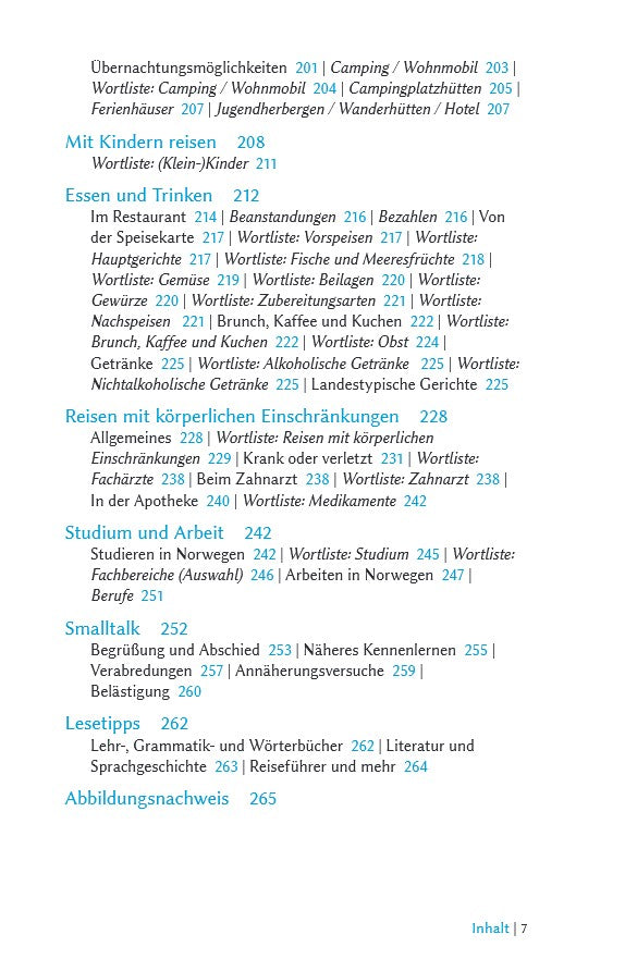 Norwegian language travel guide