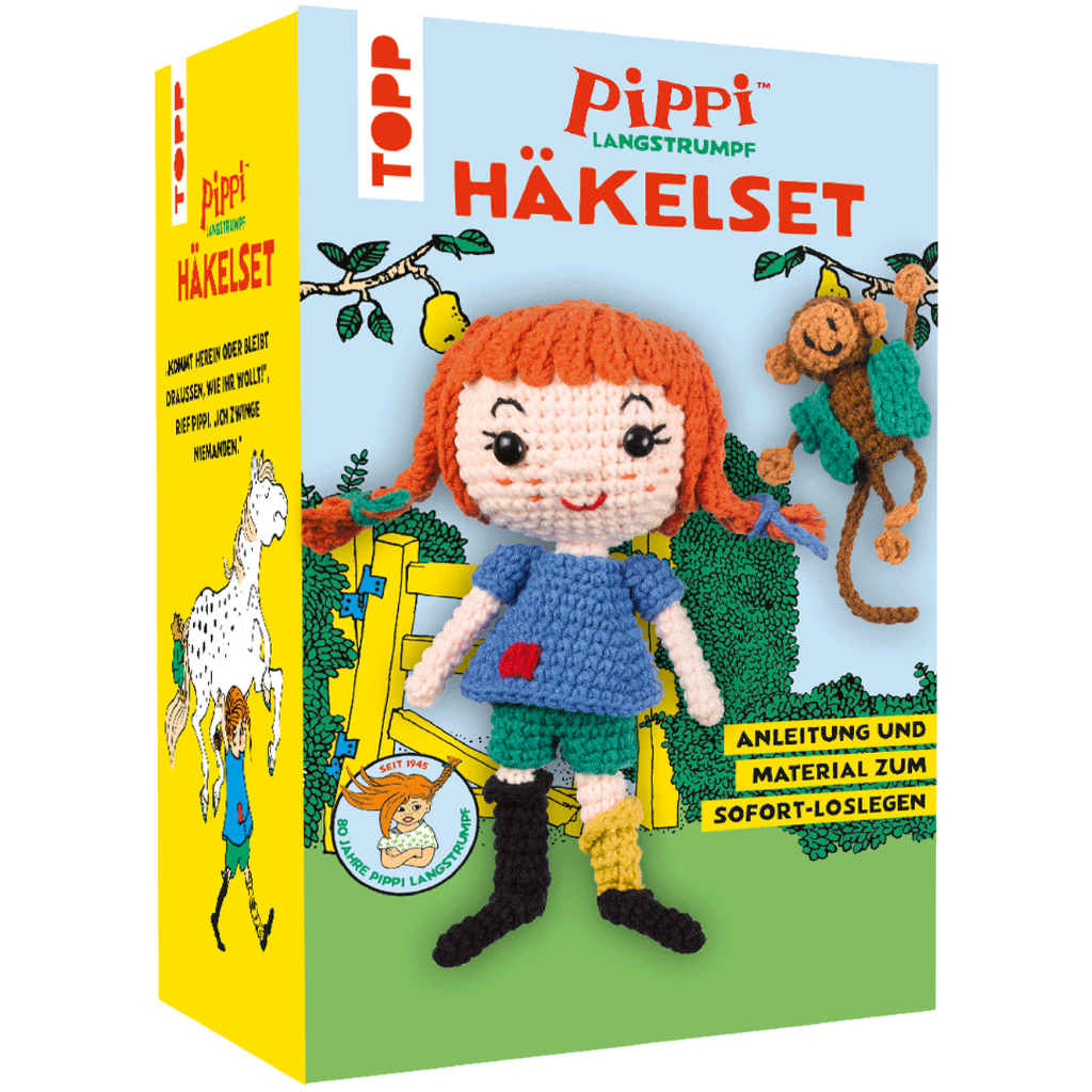 Pippi Langstrumpf Häkelset