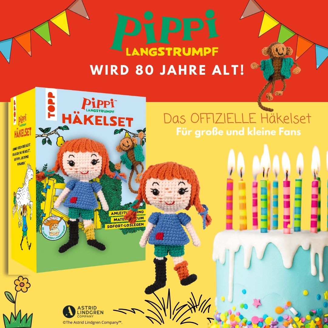 Pippi Langstrumpf Häkelset