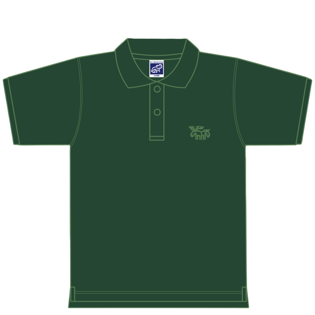 Polo shirt with moose embroidery - Green - Bo Bendixen