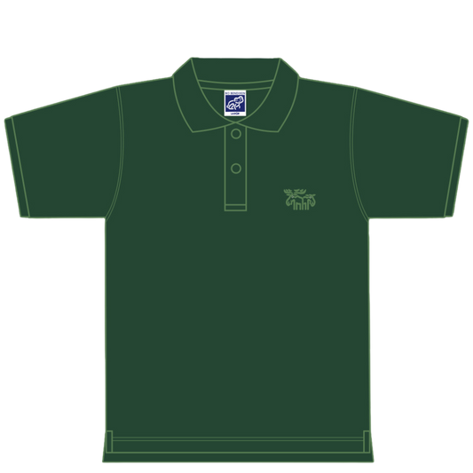 Polo shirt with moose embroidery - Green - Bo Bendixen
