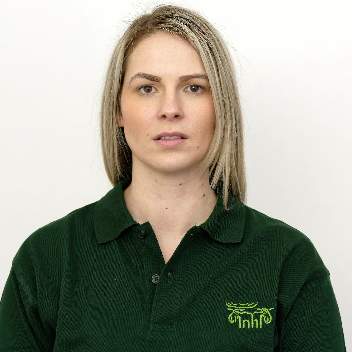 Polo shirt with moose embroidery - Green - Bo Bendixen
