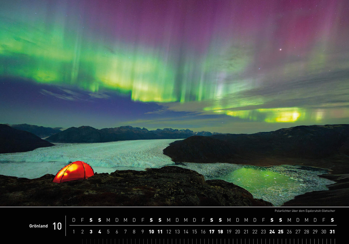 Grönland - 360° Premium-Wandkalender 2026 - 50 x 35 cm - 360Grad Medien