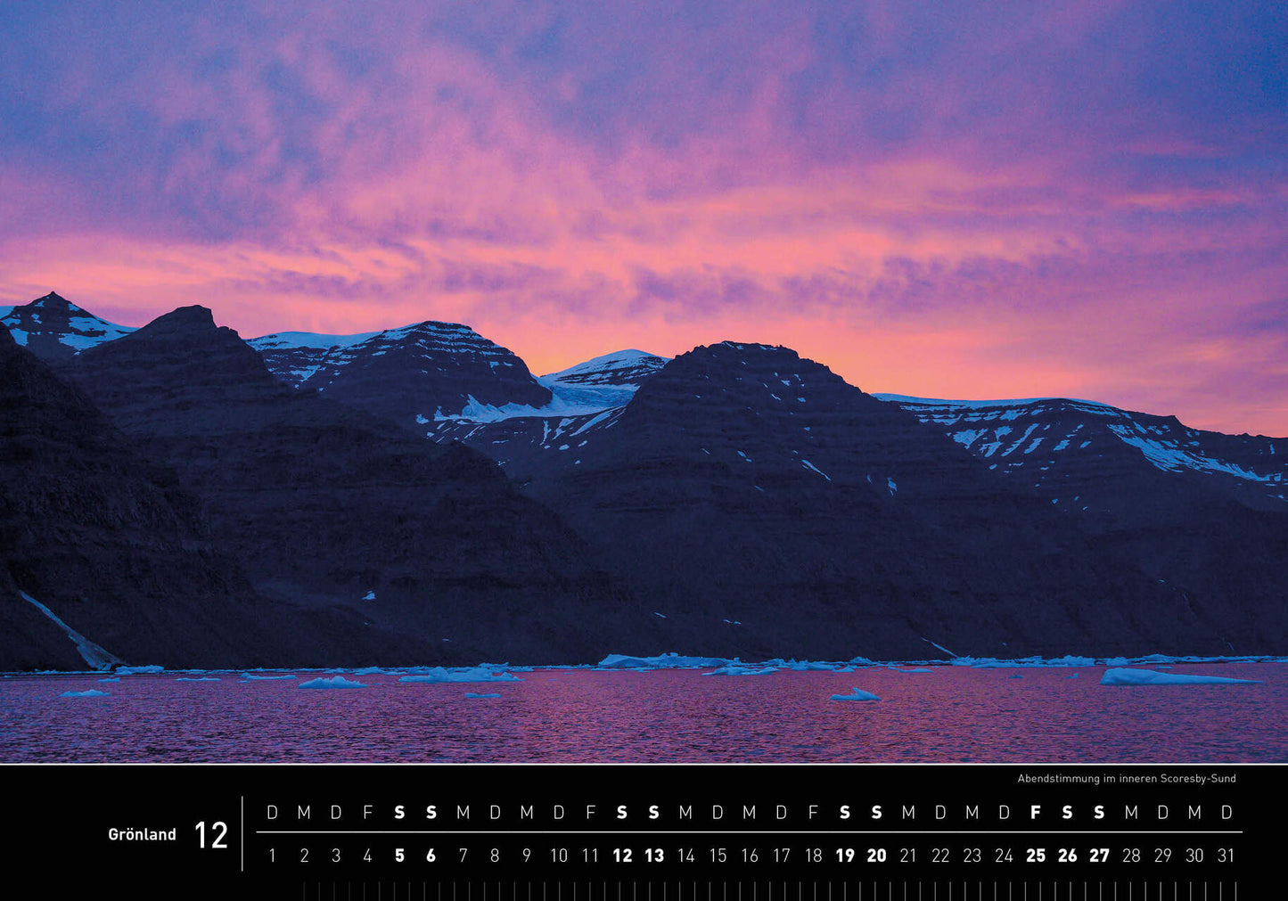 Grönland - 360° Premium-Wandkalender 2026 - 50 x 35 cm - 360Grad Medien