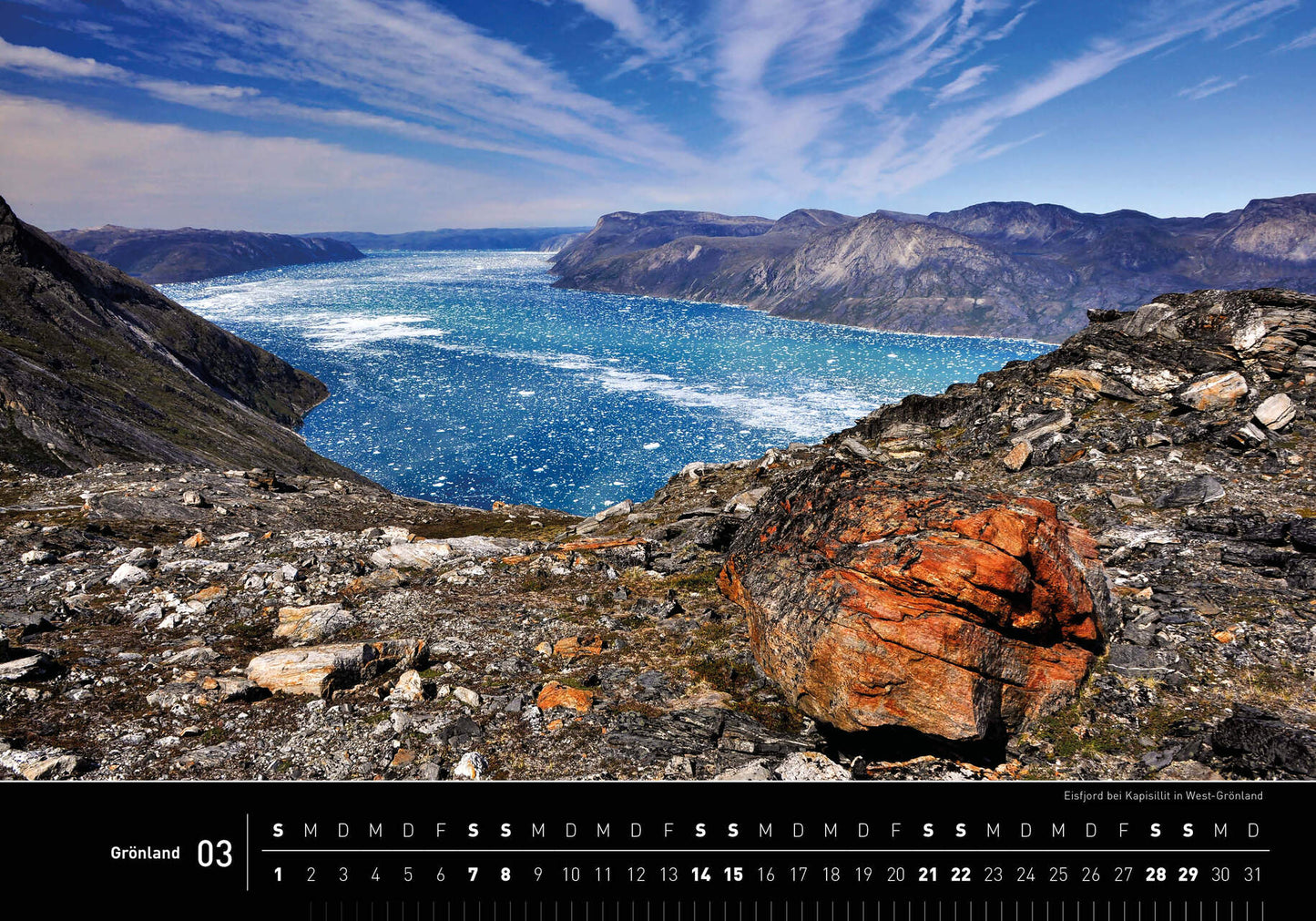 Grönland - 360° Premium-Wandkalender 2026 - 50 x 35 cm - 360Grad Medien