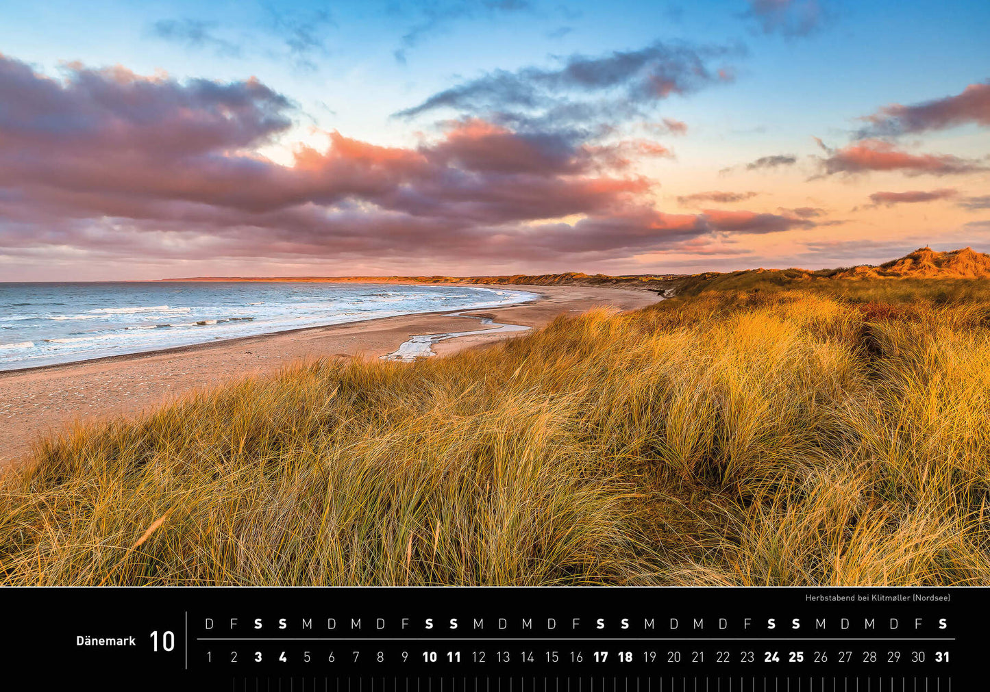 Denmark - 360° Premium Wall Calendar 2026 - 50 x 35 cm - 360Grad Medien