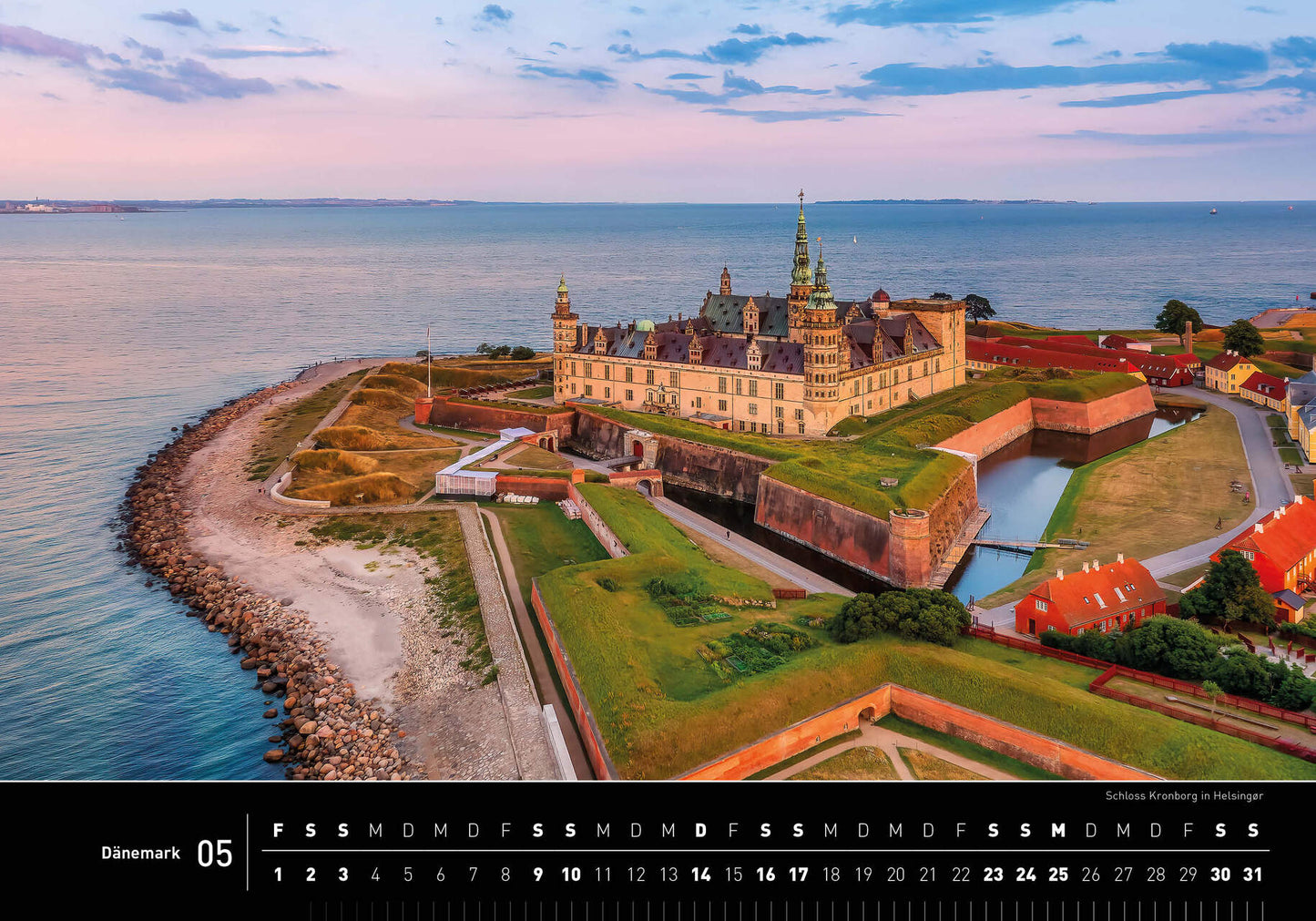 Denmark - 360° Premium Wall Calendar 2026 - 50 x 35 cm - 360Grad Medien