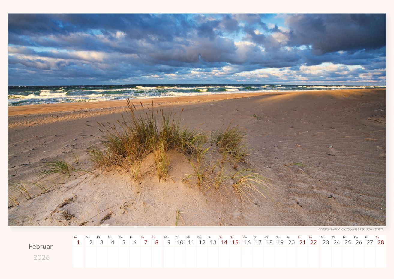 Nordic National Parks - Wall Calendar 2026 - 59 x 42 cm - Trabandt Medien