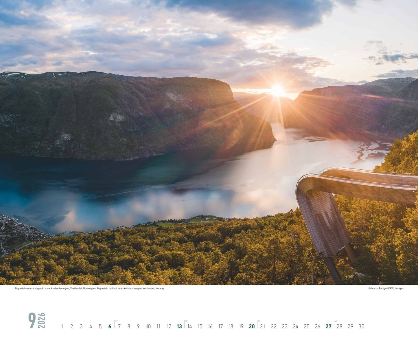 Hurtigruten - Wandkalender 2026 - 52 x 43 cm - Alpha Edition