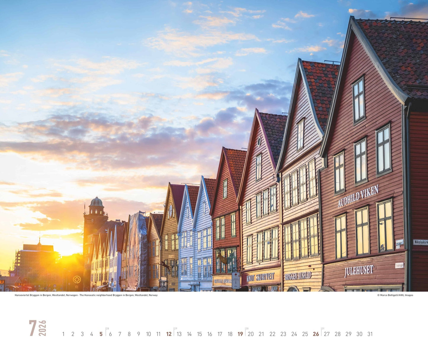 Hurtigruten - Wandkalender 2026 - 52 x 43 cm - Alpha Edition