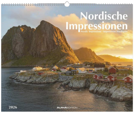 Nordische Impressionen - Wandkalender 2026 - 52 x 43 cm - Alpha Edition