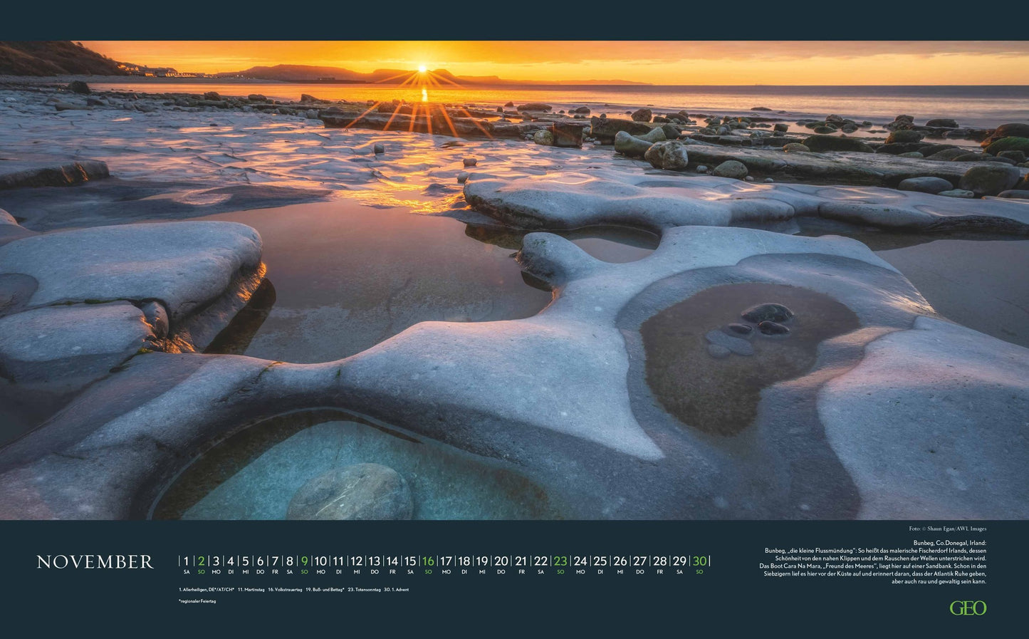 GEO Meer - Wandkalender 2026 - 58 x 36 cm