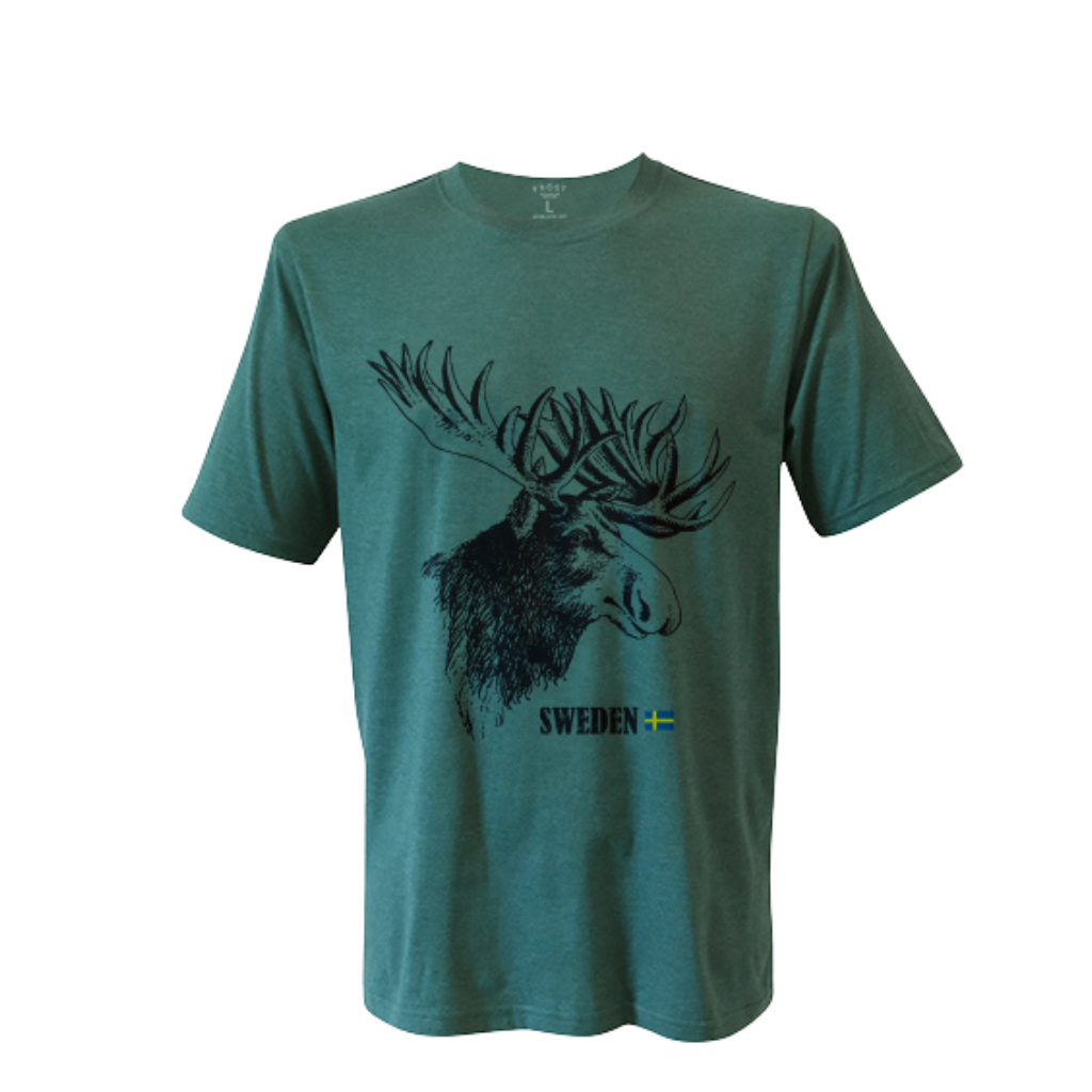 T-Shirt Elch - Grün