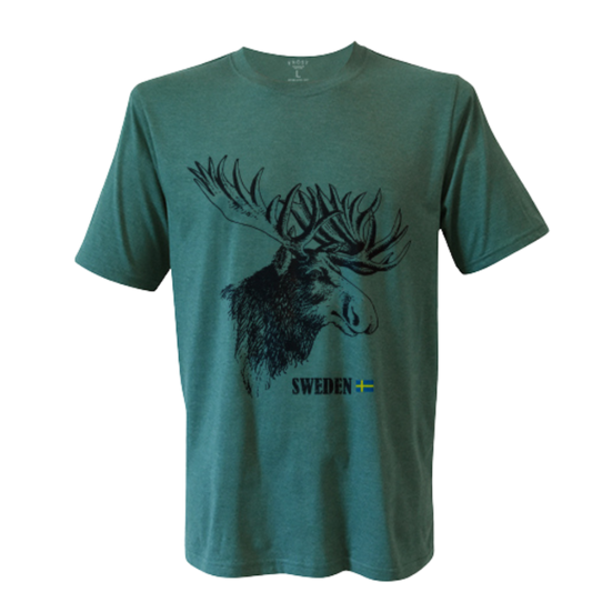 T-Shirt Elch - Grün