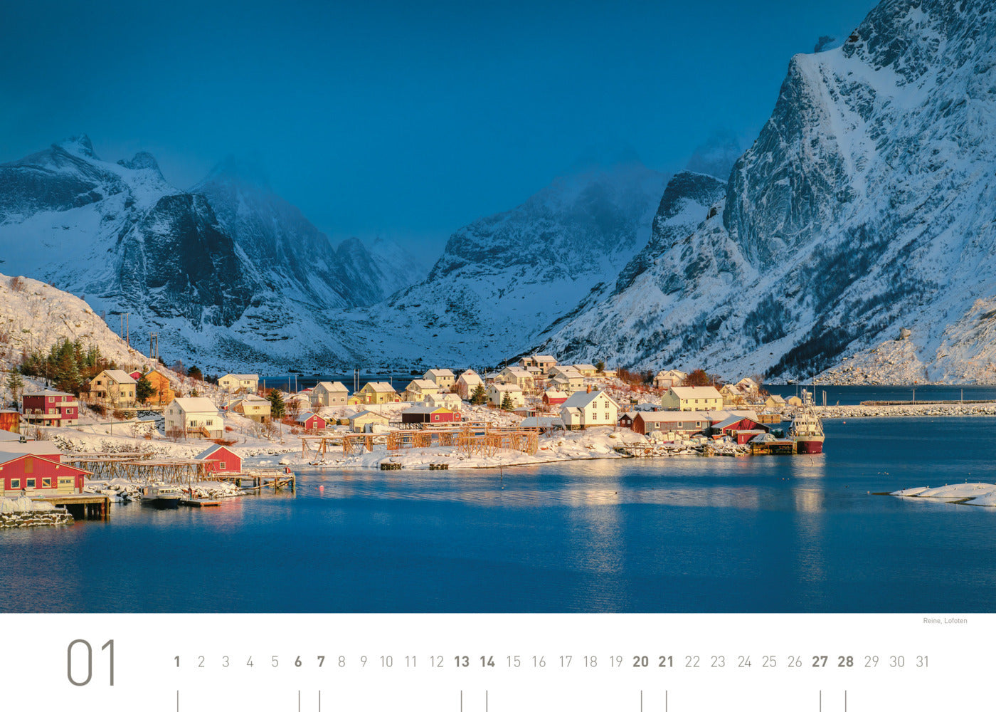 Norwegen Exklusivkalender 2024 - 70 x 50 cm - 360Grad Medien