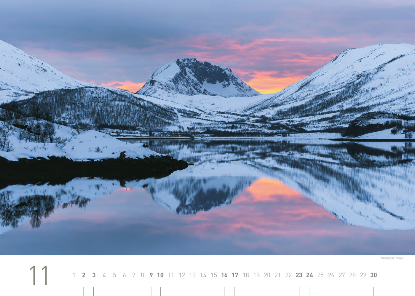 Norwegen Exklusivkalender 2024 - 70 x 50 cm - 360Grad Medien