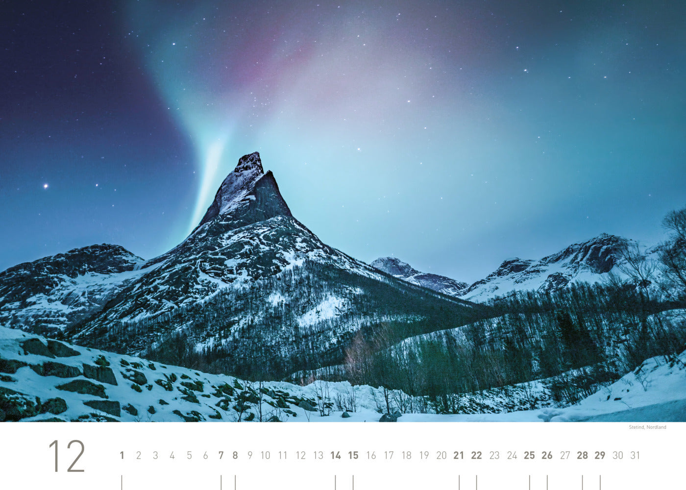 Norwegen Exklusivkalender 2024 - 70 x 50 cm - 360Grad Medien