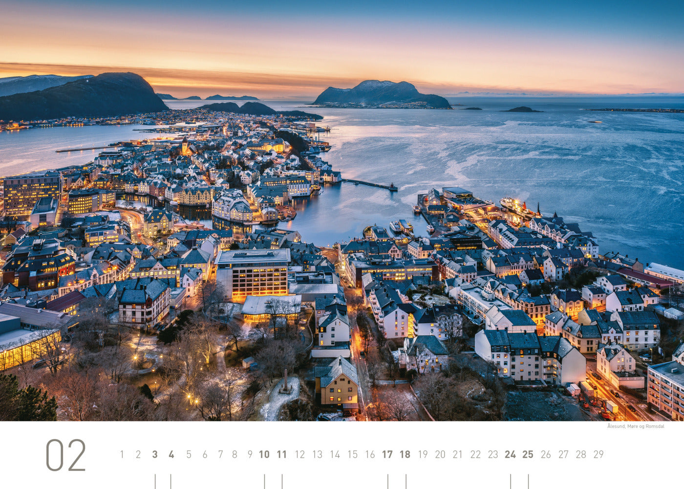 Norwegen Exklusivkalender 2024 - 70 x 50 cm - 360Grad Medien