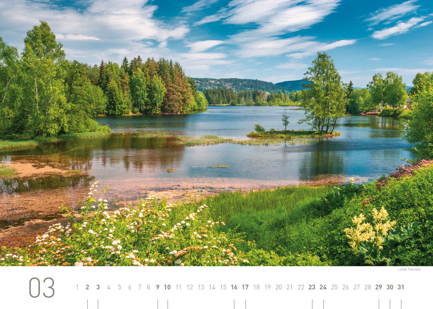 Norwegen Exklusivkalender 2024 - 70 x 50 cm - 360Grad Medien