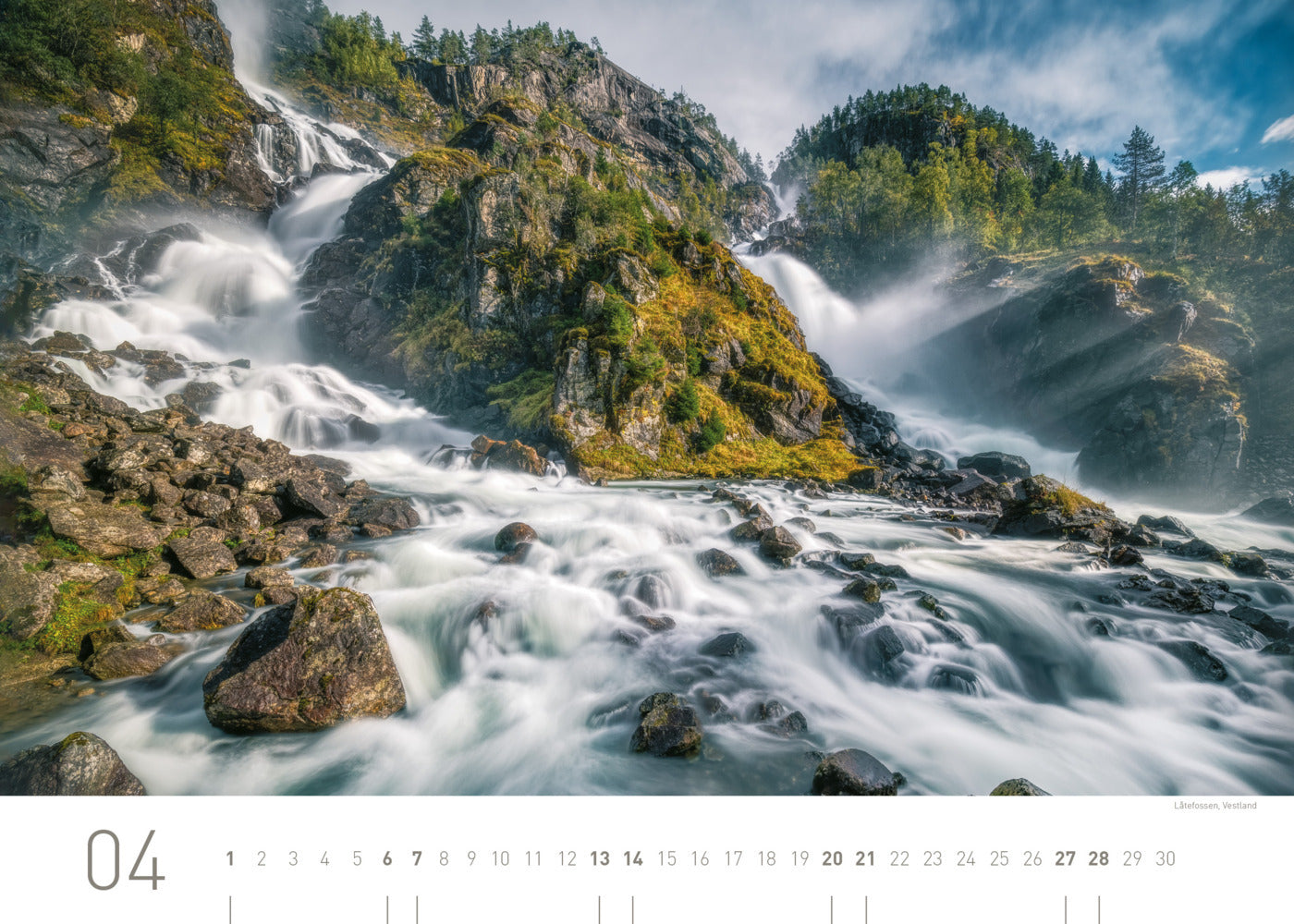 Norwegen Exklusivkalender 2024 - 70 x 50 cm - 360Grad Medien