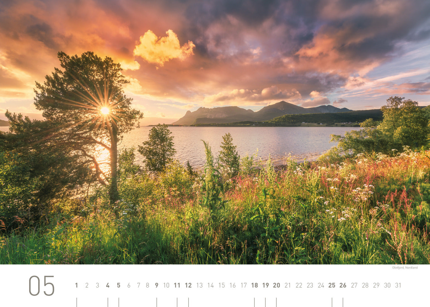 Norwegen Exklusivkalender 2024 - 70 x 50 cm - 360Grad Medien