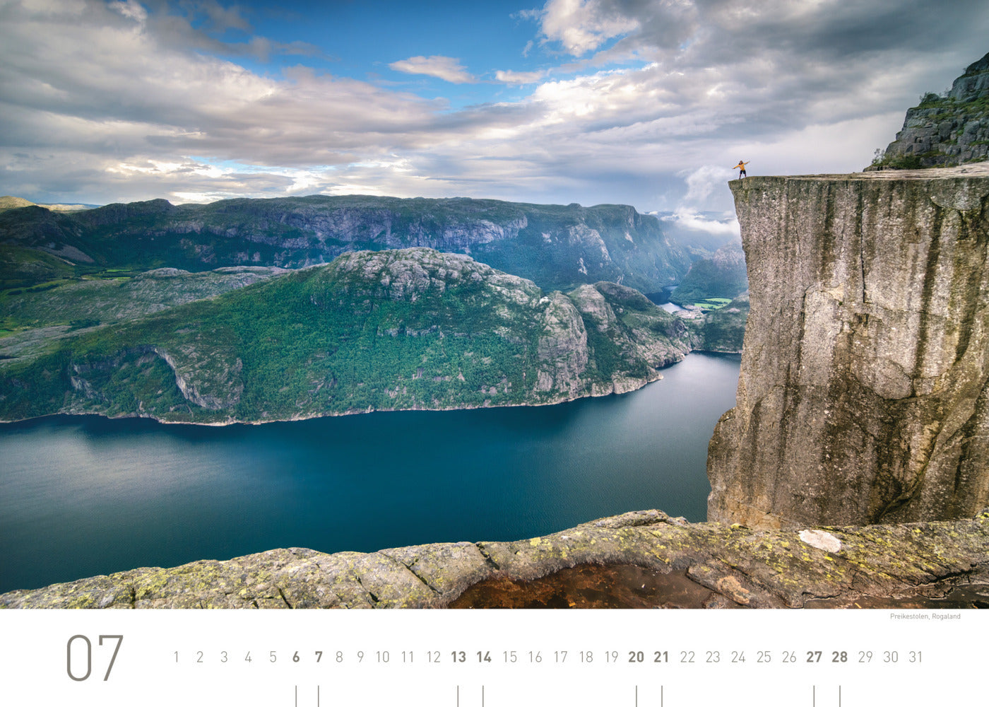 Norwegen Exklusivkalender 2024 - 70 x 50 cm - 360Grad Medien
