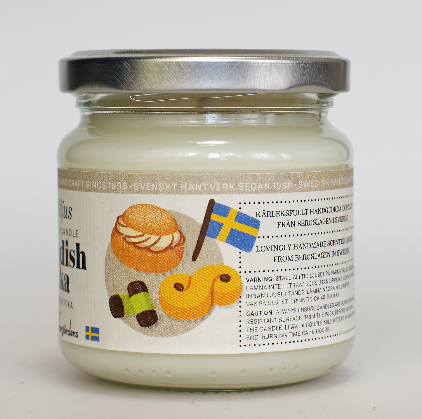 Schwedische Fika - Duftkerze im Glas