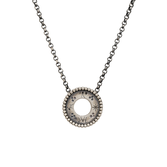 Witch's Drum - Large Pendant with Chain