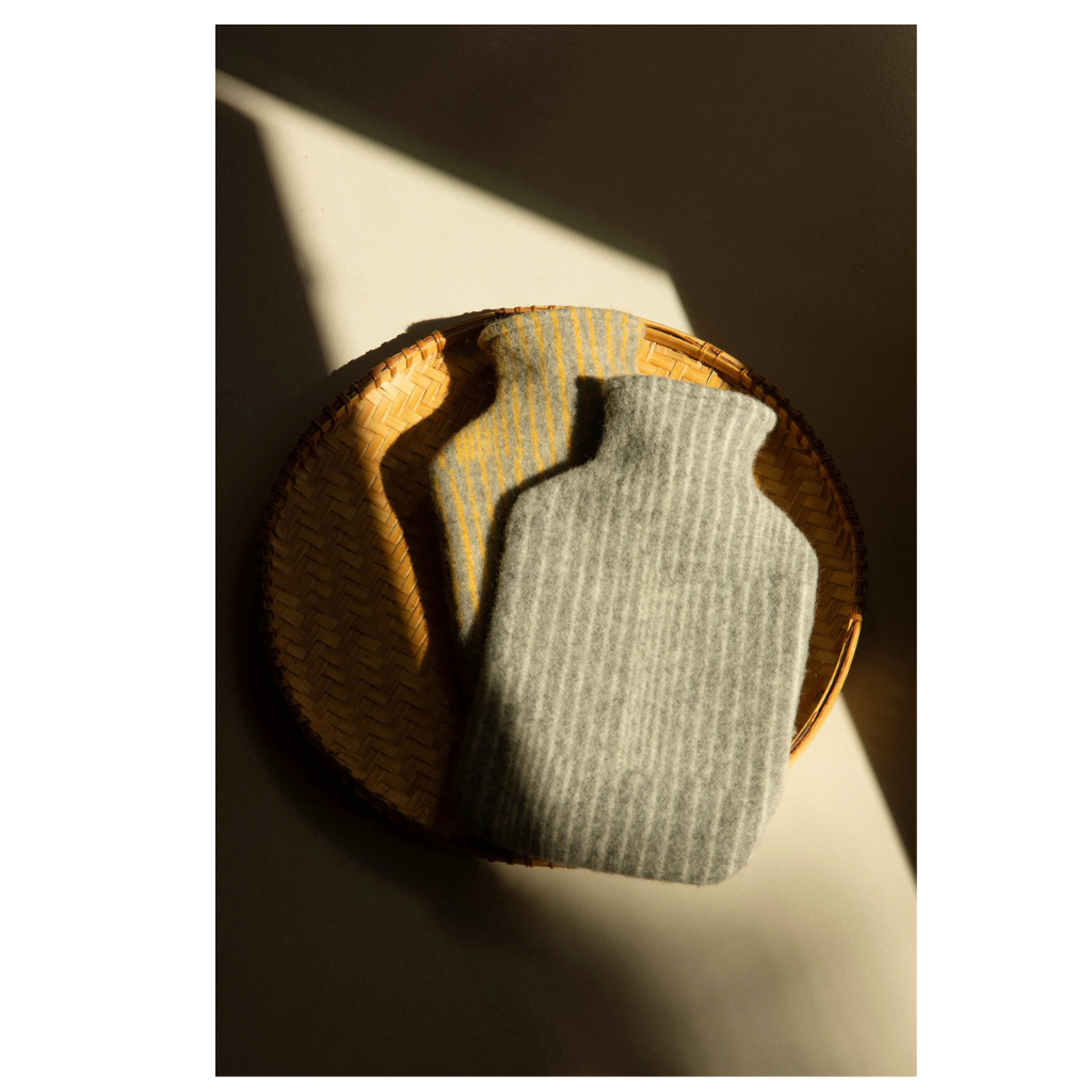 Aurora Wärmflasche - Grau-Weiß