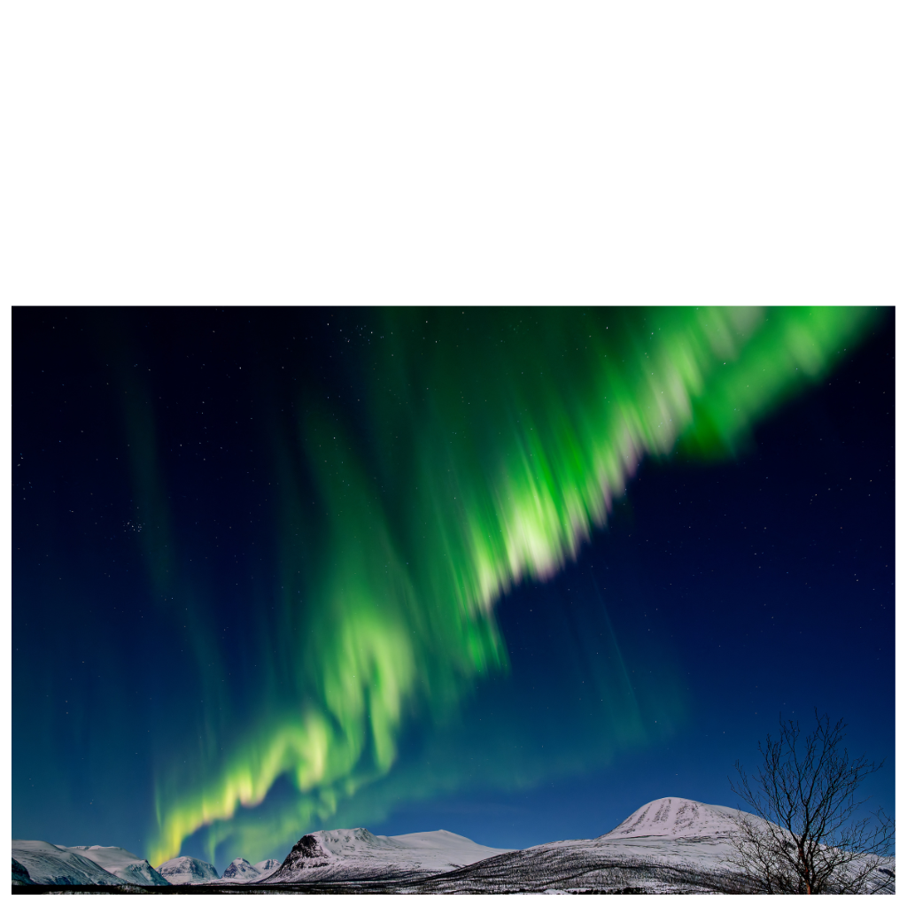 Poster Polarlicht über Kebnekaise - Schweden