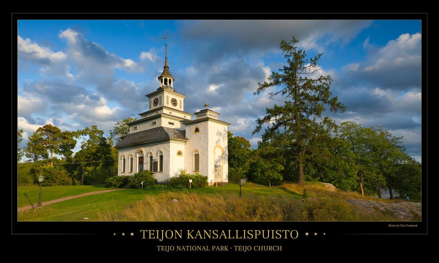 Teijo church - Poster 97 x 57 cm