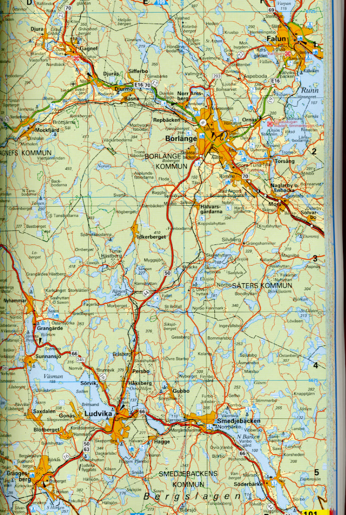 Motormännens Vägatlas Sverige 2025 - Sweden Road Atlas / Car Atlas