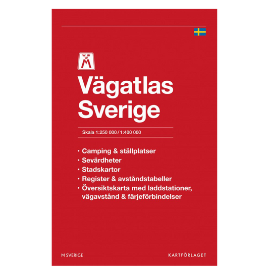 Motormännens Vägatlas Sverige 2024 - Schweden Straßenatlas / Autoatlas