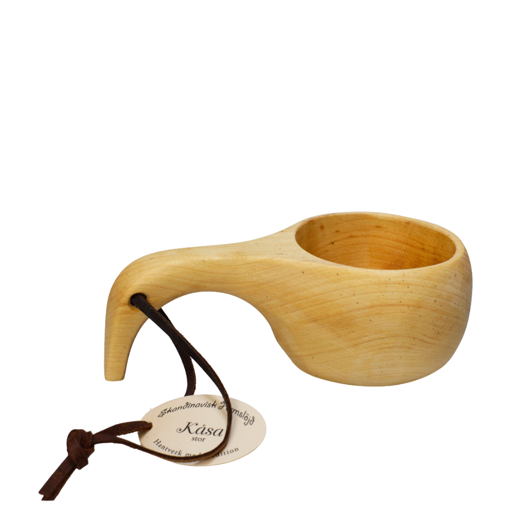 Kåsa fågel - Holzbecher - 8 cm Durchmesser