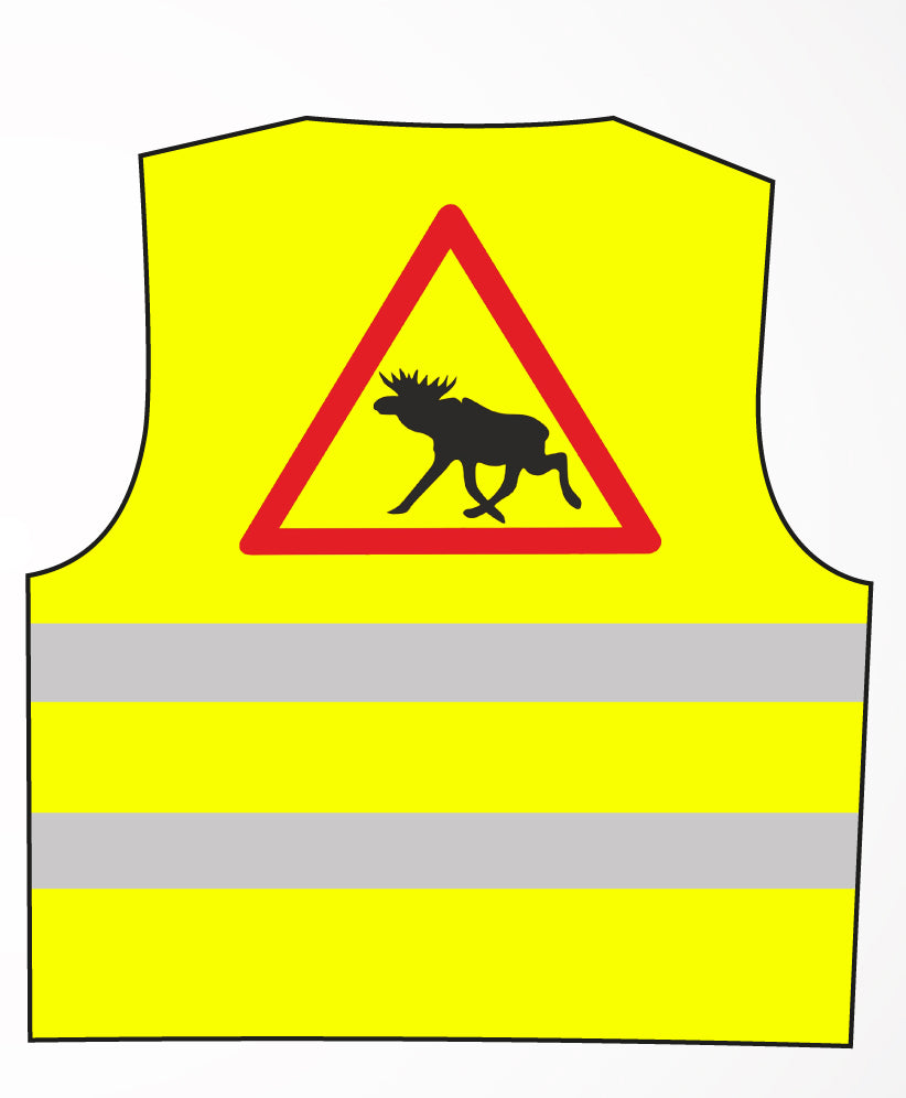 Schwedisches Elchschild - Warnweste