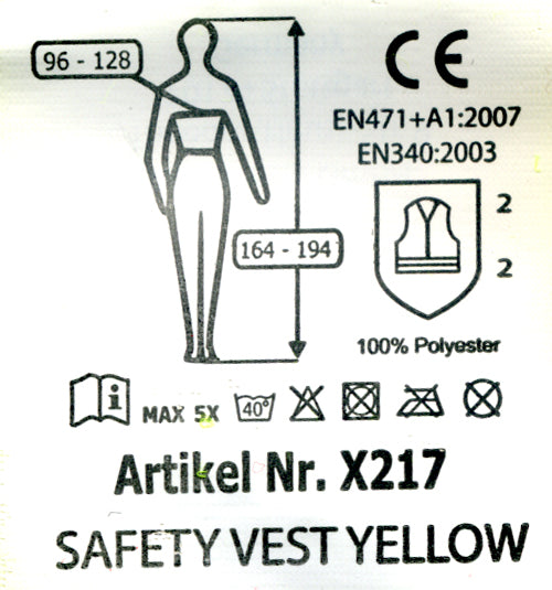 Swedish moose sign - safety vest