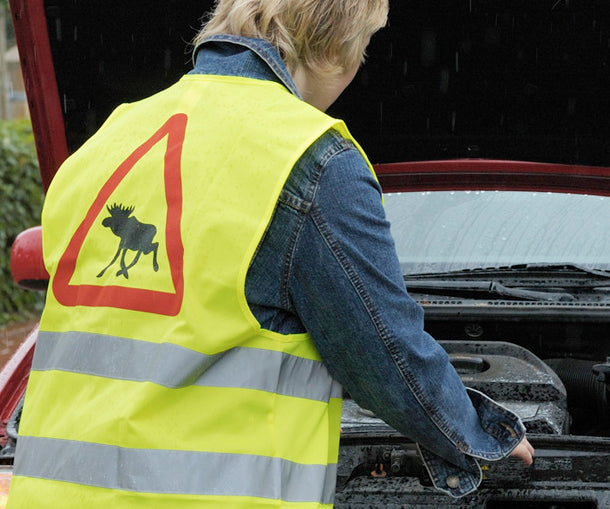Swedish moose sign - safety vest