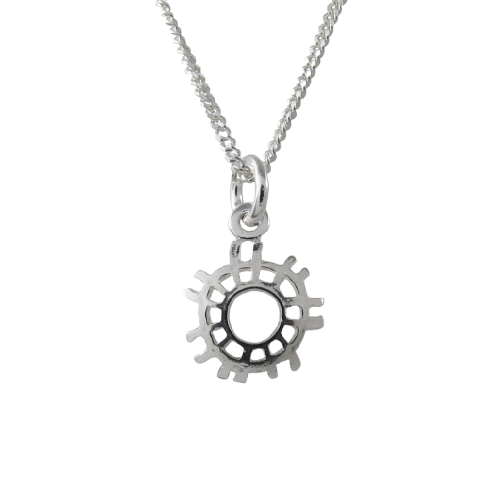 Aurinko - Sun - Sami pendant - 11 mm - with silver chain 42 cm